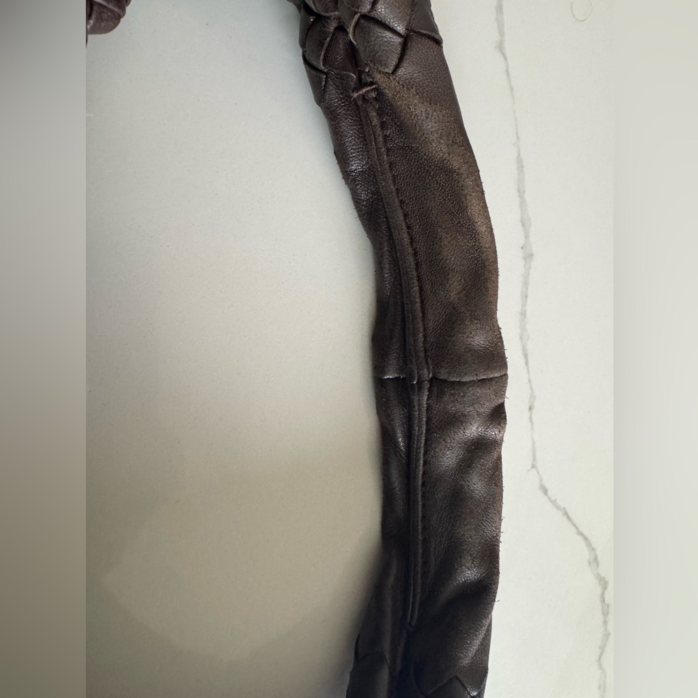 Bottega Veneta Dark Brown Intrecciato Hobo Bag - Picture 9 of 15